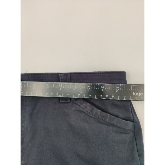 Lee Womens Navy Blue Comfort Waistband Stretch Pants Petite Size 12 Petite - Picture 8 of 13